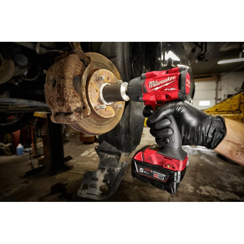 Купити Гайковерт акумуляторний безщітковий 1/2'' MILWAUKEE, M18 FMTIW2P12-0X, 881Нм, с пином (каркас, кліпса для реміня, картонне пакування). Офіційний магазин Мілвокі Україна, фірмова гарантія з доставкою по Украіні