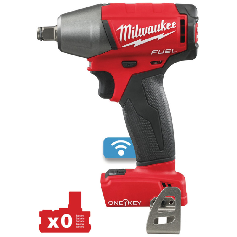 Купити Гайковерт акумуляторний безщітковий 1/2'' MILWAUKEE M18 ONEIWF12-0, 300Нм, з кільцем (каркас). Офіційний магазин Мілвокі Україна, фірмова гарантія з доставкою по Украіні