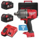 Купити Гайковерт акумуляторний безщітковий 3/4'' MILWAUKEE, M18 ONEFHIWF34-502X, 2034Нм, з кільцем (зарядний пристрій M12-18 FC, 2 акумулятори М18 В5 5Аг, HDкейс). Офіційний магазин Мілвокі Україна, фірмова гарантія з доставкою по Украіні