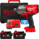 Купити Гайковерт акумуляторний безщітковий 3/4'' MILWAUKEE, M18 ONEFHIWF34-502X, 2034Нм, з кільцем (зарядний пристрій M12-18 FC, 2 акумулятори М18 В5 5Аг, HDкейс). Офіційний магазин Мілвокі Україна, фірмова гарантія з доставкою по Украіні
