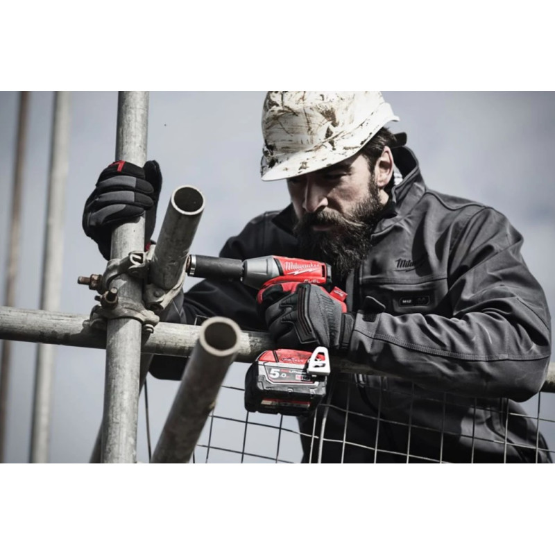 Купити Гайковерт акумуляторний безщітковий 1/2'' MILWAUKEE, M18 FIW2F12-0Х, 339Нм, з кільцем (каркас, кліпса для реміня, HDкейс). Офіційний магазин Мілвокі Україна, фірмова гарантія з доставкою по Украіні