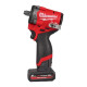 Купити Гайковерт акумуляторний безщітковий 1/2'' MILWAUKEE, M12 FCIWF12G3-502X, 746Нм, з кільцем (зарядний пристрій С12 С, 2 акумулятори М18 НВ5 5Аг, кліпса для реміня, HDкейс). Офіційний магазин Мілвокі Україна, фірмова гарантія з доставкою по Украіні