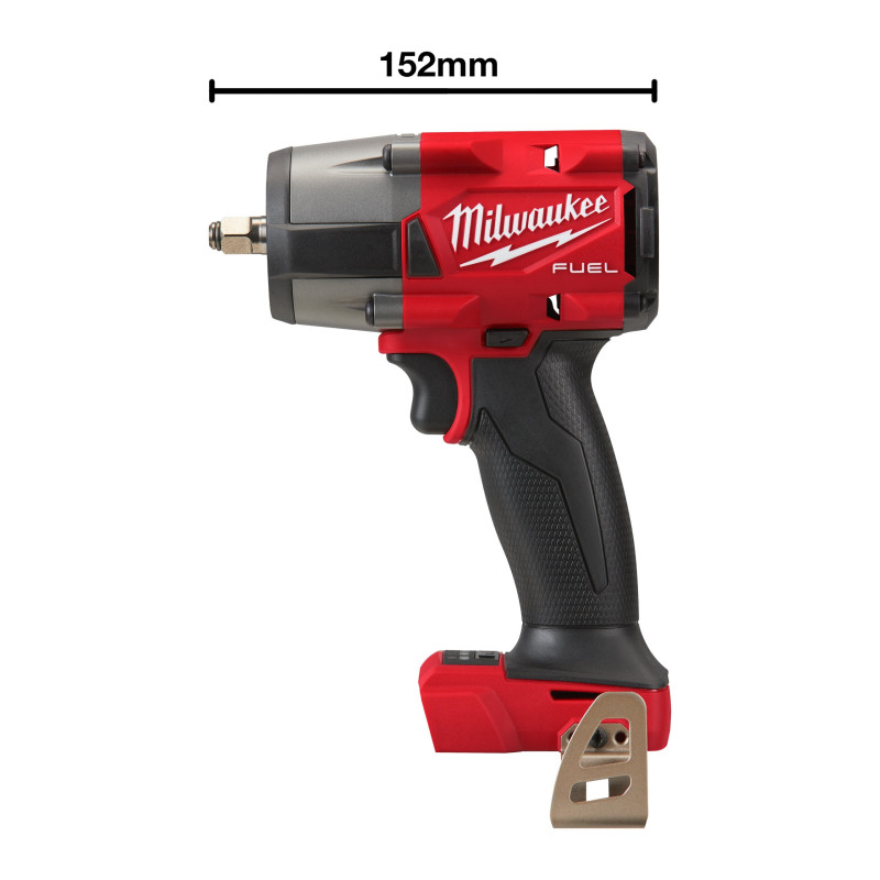 Купити Гайковерт акумуляторний безщітковий 3/8'' MILWAUKEE, М18 FMTIW2F38-0X, 813Нм, з кільцем (каркас, кліпса для реміня, HDкейс). Офіційний магазин Мілвокі Україна, фірмова гарантія з доставкою по Украіні