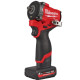 Купити Гайковерт акумуляторний безщітковий 3/8'' MILWAUKEE, M12 FCIWF38G3-502X, 745Нм, з кільцем (зарядний пристрій С12 С, 2 акумулятори М12 НВ5 5Ач, кліпса на пояс, HDкейс). Офіційний магазин Мілвокі Україна, фірмова гарантія з доставкою по Украіні