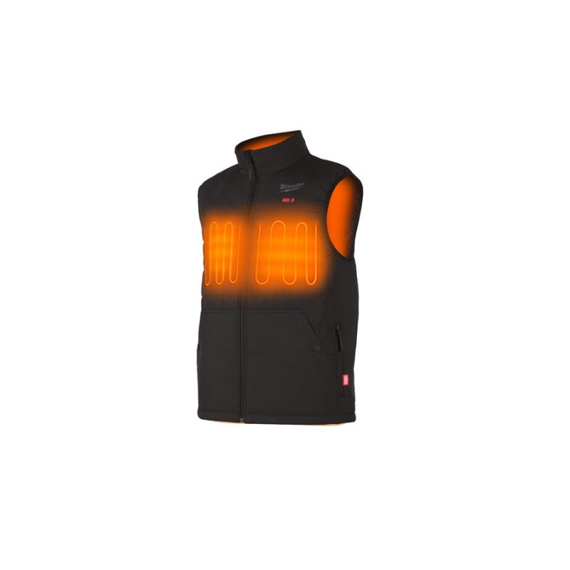 Купити Жилет з підігрівом MILWAUKEE, M12 HPVBL2-0(XXL), чорний (розмір XXL). Офіційний магазин Мілвокі Україна, фірмова гарантія з доставкою по Украіні