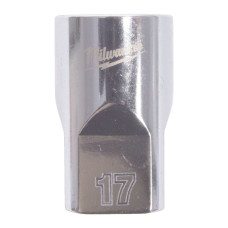 Купити Головка торцева хромована 1/2'' MILWAUKEE, (зірочка 12 гранн.), 17мм. Офіційний магазин Мілвокі Україна, фірмова гарантія з доставкою по Украіні