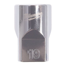 Купити Головка торцева хромована 1/2'' MILWAUKEE, (зірочка 12 гранн.), 19мм. Офіційний магазин Мілвокі Україна, фірмова гарантія з доставкою по Украіні