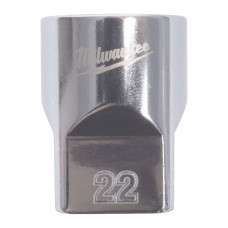 Купити Головка торцева хромована 1/2'' MILWAUKEE, (зірочка 12 гранн.), 22мм. Офіційний магазин Мілвокі Україна, фірмова гарантія з доставкою по Украіні