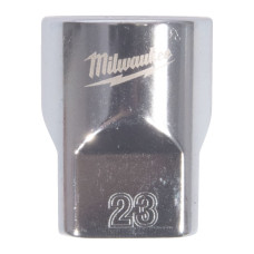 Купити Головка торцева хромована 1/2'' MILWAUKEE, (зірочка 12 гранн.), 23мм. Офіційний магазин Мілвокі Україна, фірмова гарантія з доставкою по Украіні