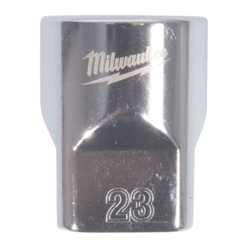 Купити Головка торцева хромована 1/2'' MILWAUKEE, (зірочка 12 гранн.), 23мм. Офіційний магазин Мілвокі Україна, фірмова гарантія з доставкою по Украіні