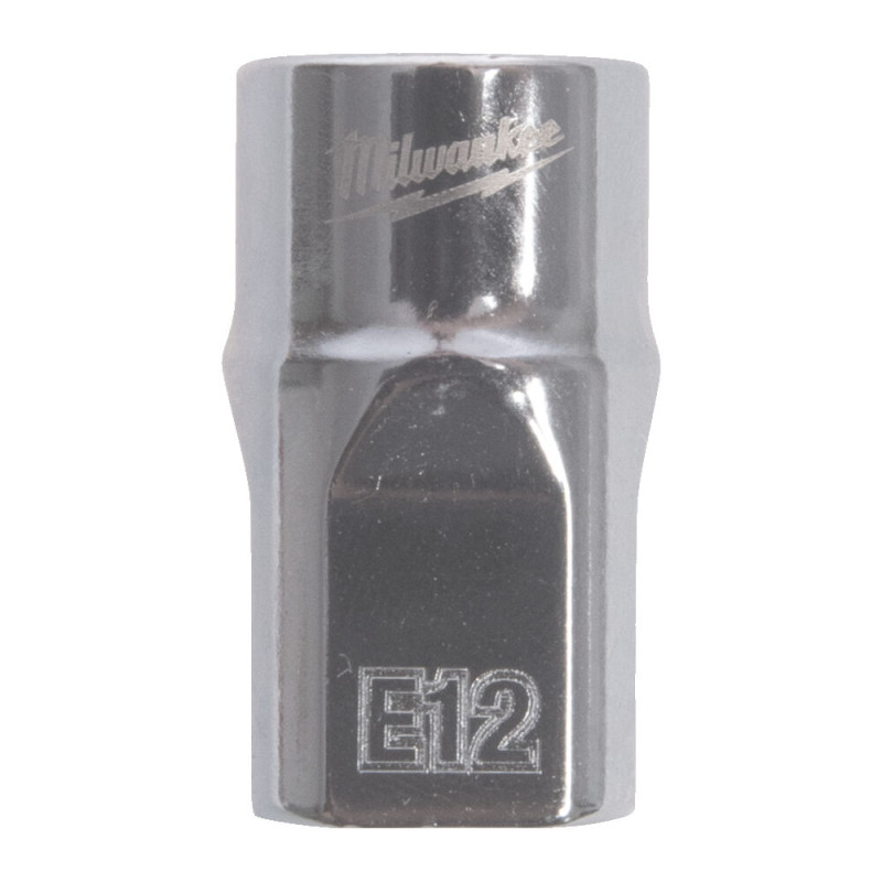 Купити Головка торцевая хромированная TORX Е-стандарт 3/8'' MILWAUKEE, E12. Офіційний магазин Мілвокі Україна, фірмова гарантія з доставкою по Украіні