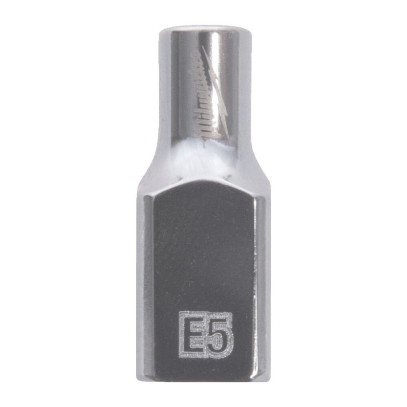 Купити Головка торцева хромована TORX Е-стандарт 1/4'' MILWAUKEE, E5. Офіційний магазин Мілвокі Україна, фірмова гарантія з доставкою по Украіні