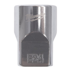 Купити Головка торцева хромована TORX Е-стандарт1/2'' MILWAUKEE, E24. Офіційний магазин Мілвокі Україна, фірмова гарантія з доставкою по Украіні