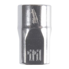 Купити Головка торцева хромована TORX Е-стандарт 1/4'' MILWAUKEE, E11. Офіційний магазин Мілвокі Україна, фірмова гарантія з доставкою по Украіні