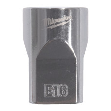 Купити Головка торцевая хромированная TORX Е-стандарт 3/8'' MILWAUKEE, E16. Офіційний магазин Мілвокі Україна, фірмова гарантія з доставкою по Украіні