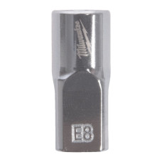 Купити Головка торцева хромована TORX Е-стандарт 1/4'' MILWAUKEE, E8. Офіційний магазин Мілвокі Україна, фірмова гарантія з доставкою по Украіні