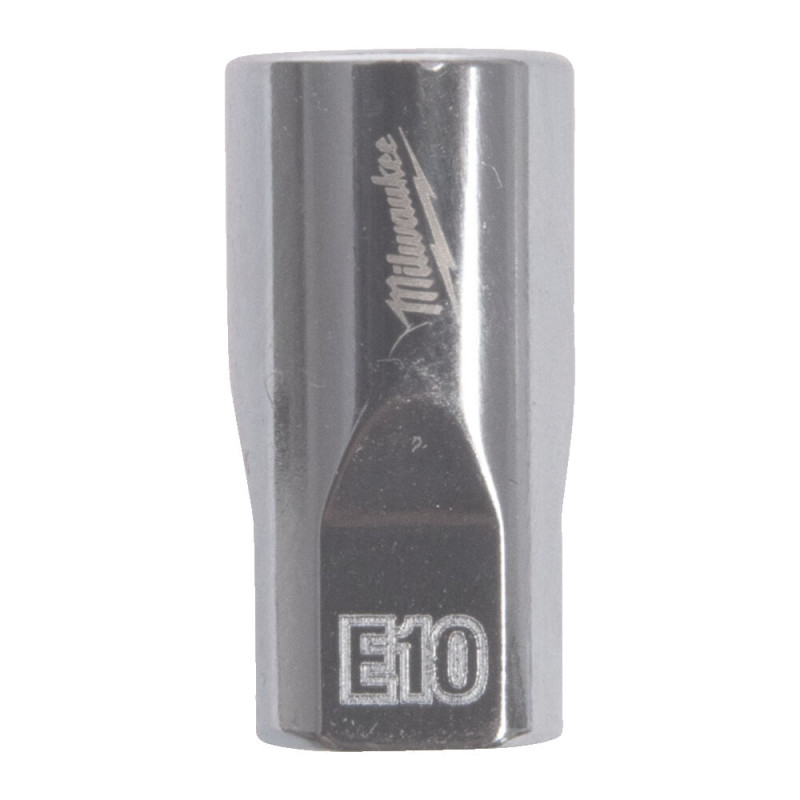 Купити Головка торцевая хромована TORX Е-стандарт 1/4'' MILWAUKEE, E10. Офіційний магазин Мілвокі Україна, фірмова гарантія з доставкою по Украіні