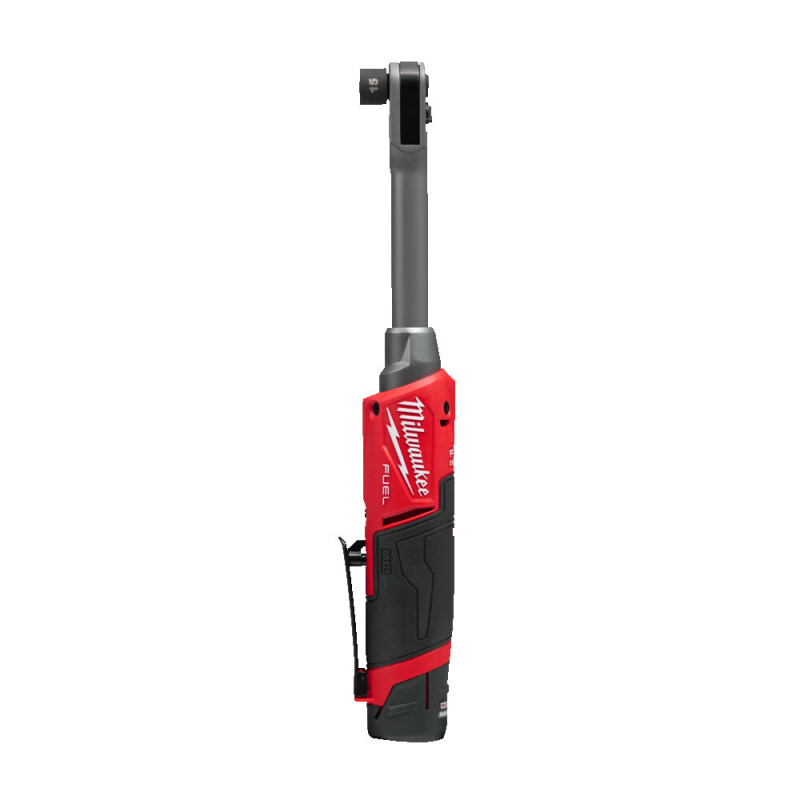 Купити Гайковерт-тріскачка кутовий акумуляторний Hex 14.4мм MILWAUKEE, M12 FPTR-202X, 81Нм (зарядний пристрій, 2 акум. Х 2Аг, наскрізні головки: від 8 до 21 мм, адаптери, тримач шестигранних насадок, HD кейс). Офіційний магазин Мілвокі Україна, фірмова гарантія з доставкою по Украіні