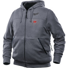 Купити Куртка (толстовка) з електропідігрівом акумуляторна MILWAUKEE, M12 HH GREY3-0 (XL), сіра. Офіційний магазин Мілвокі Україна, фірмова гарантія з доставкою по Украіні