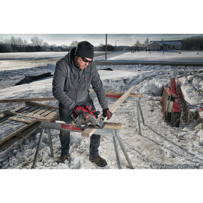Купити Куртка (толстовка) з електропідігрівом акумуляторна MILWAUKEE, M12 HH GREY3-0 (XXL), сіра. Офіційний магазин Мілвокі Україна, фірмова гарантія з доставкою по Украіні