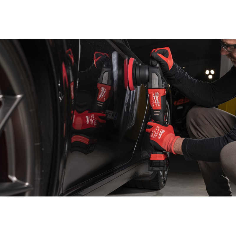 Купити Машина полірувальна ексцентрикова акумуляторна безщіткова MILWAUKEE, M18 FROP15-502X, діаметр 125мм (зарядний.пристрій М12-18 FC, 2 акумулятори М18 В5 5Аг, HDкейс). Офіційний магазин Мілвокі Україна, фірмова гарантія з доставкою по Украіні