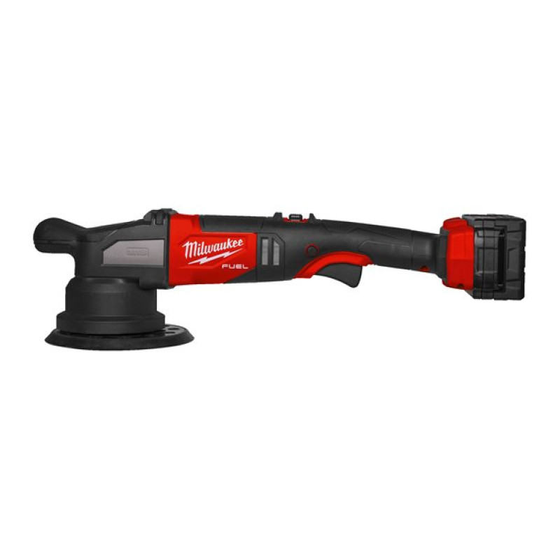 Купити Машина полірувальна ексцентрикова акумуляторна безщіткова MILWAUKEE, M18 FUEL FROP21-502X, діаметр 150мм (зарядний пристрій M12-18 FC, 2 акумулятори М18 В5 5Аг, HDкейс). Офіційний магазин Мілвокі Україна, фірмова гарантія з доставкою по Украіні
