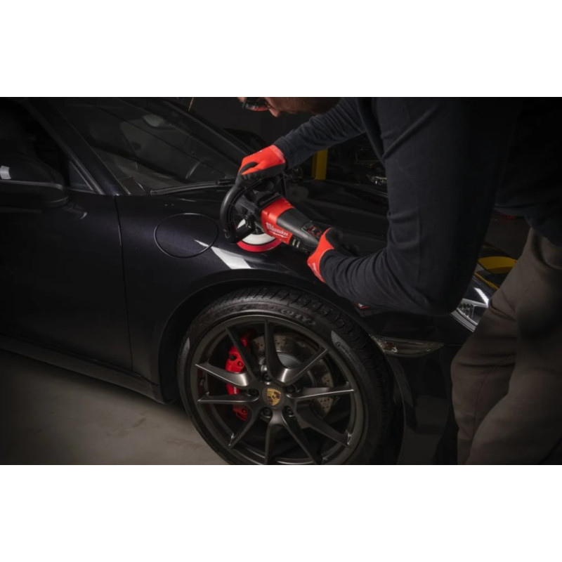 Купити Машина полірувальна кутова акумуляторна безщіткова MILWAUKEE, M18 FAP180-0X, діаметр 180мм, (полірувальна платформа, пилезахисний екран, D-образна ручка, бічна ручка, HDкейс). Офіційний магазин Мілвокі Україна, фірмова гарантія з доставкою по Украіні