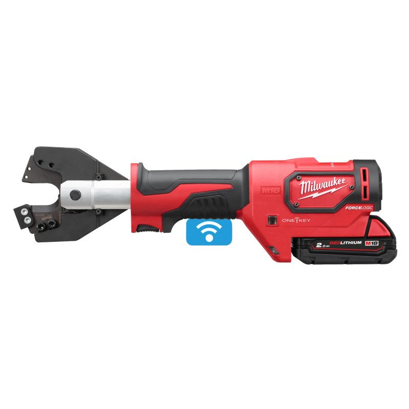 Купити Кабелеріз гідравлічний акумуляторний MILWAUKEE, M18 ONEHCC-201C ACSR (зарядний пристрій М12-18 С, 1 акумулятор М18 В2 2Аг, кліщі ACSR, кейс). Офіційний магазин Мілвокі Україна, фірмова гарантія з доставкою по Украіні