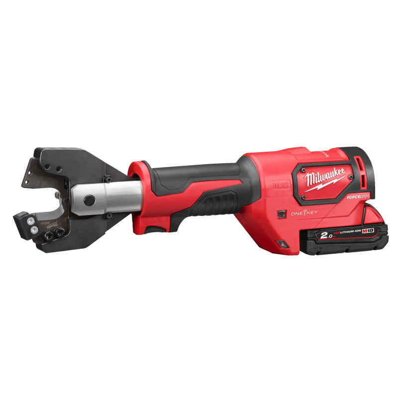 Купити Кабелеріз гідравлічний акумуляторний MILWAUKEE, M18 ONEHCC-201C ACSR (зарядний пристрій М12-18 С, 1 акумулятор М18 В2 2Аг, кліщі ACSR, кейс). Офіційний магазин Мілвокі Україна, фірмова гарантія з доставкою по Украіні