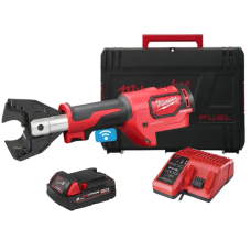 Купити Кабелеріз гідравлічний акумуляторний MILWAUKEE, M18 ONEHCC-201C FSW (зарядний пристрій М12-18 С, 1 акумулятор М18 В2 2Аг, кліщі FSW, кейс). Офіційний магазин Мілвокі Україна, фірмова гарантія з доставкою по Украіні
