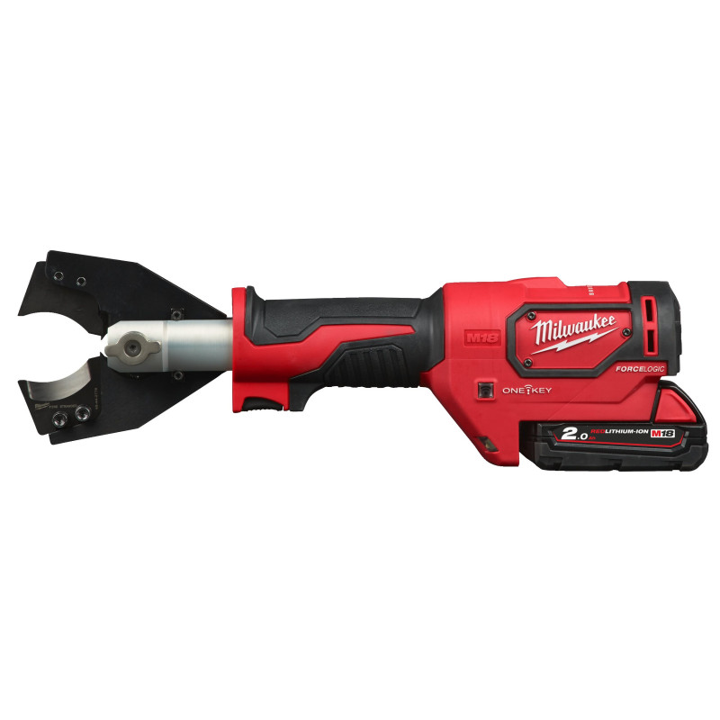Купити Кабелеріз гідравлічний акумуляторний MILWAUKEE, M18 ONEHCC-201C FSW (зарядний пристрій М12-18 С, 1 акумулятор М18 В2 2Аг, кліщі FSW, кейс). Офіційний магазин Мілвокі Україна, фірмова гарантія з доставкою по Украіні