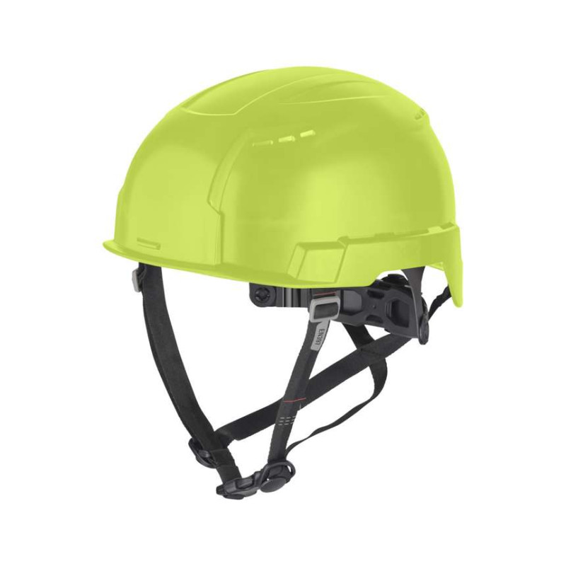 Купити Шолом захисний з ремінцем EN 12492 BOLT200 MILWAUKEE Hi-Vis, вентильований, жовтий. Офіційний магазин Мілвокі Україна, фірмова гарантія з доставкою по Украіні