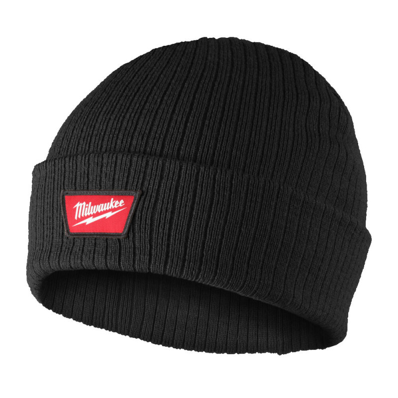 Купити Шапка з манжетою BNC BL MILWAUKEE, чорна (ONE-SIZE). Офіційний магазин Мілвокі Україна, фірмова гарантія з доставкою по Украіні
