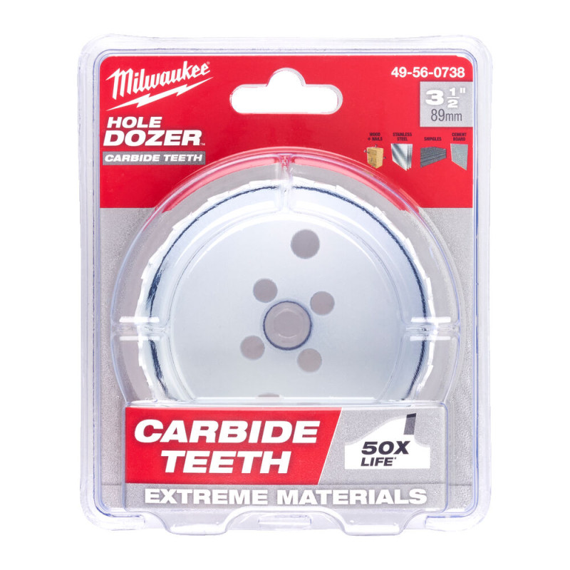 Купити Коронка Bi-Metal Carbide MILWAUKEE, діаметр 86мм. Офіційний магазин Мілвокі Україна, фірмова гарантія з доставкою по Украіні