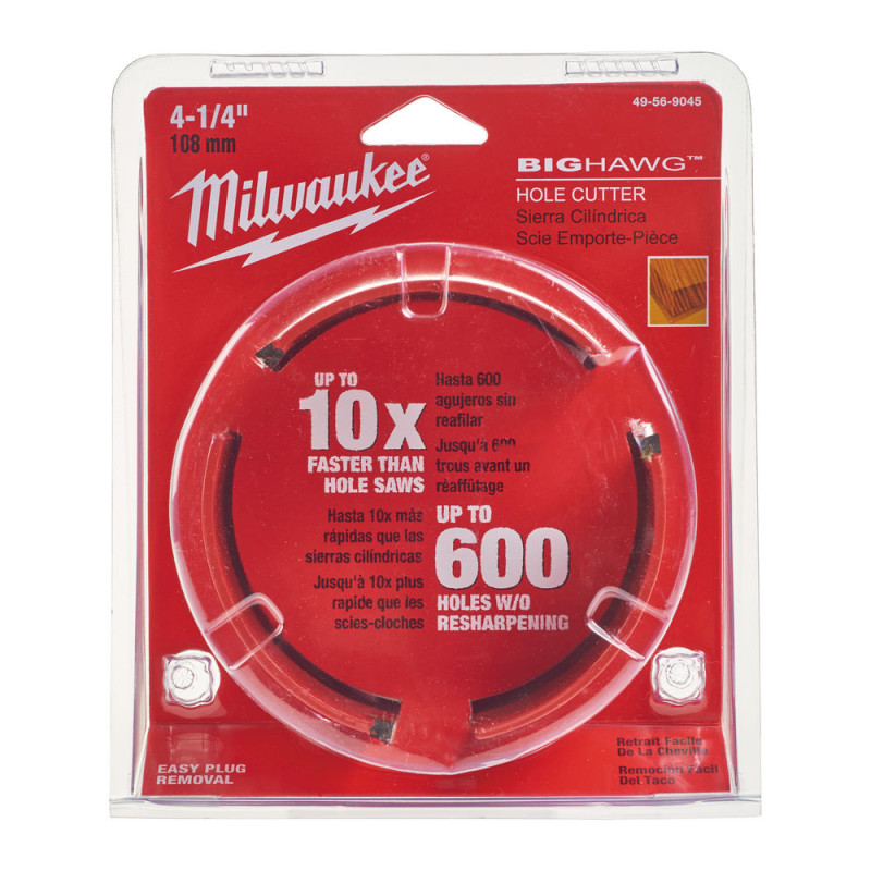 Купити Коронка по дереву MILWAUKEE BIGHAW діаметр 108мм. Офіційний магазин Мілвокі Україна, фірмова гарантія з доставкою по Украіні