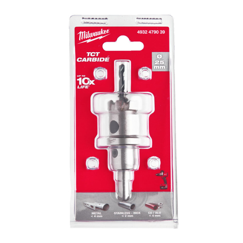 Купити Коронка Holesaw TCT MILWAUKEE, для сталі/нержавіючої сталі, діаметр 25мм. Офіційний магазин Мілвокі Україна, фірмова гарантія з доставкою по Украіні