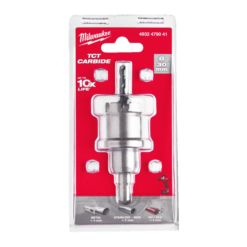 Купити Коронка Holesaw TCT MILWAUKEE, для сталі/нержавіючої сталі, діаметр 30мм. Офіційний магазин Мілвокі Україна, фірмова гарантія з доставкою по Украіні