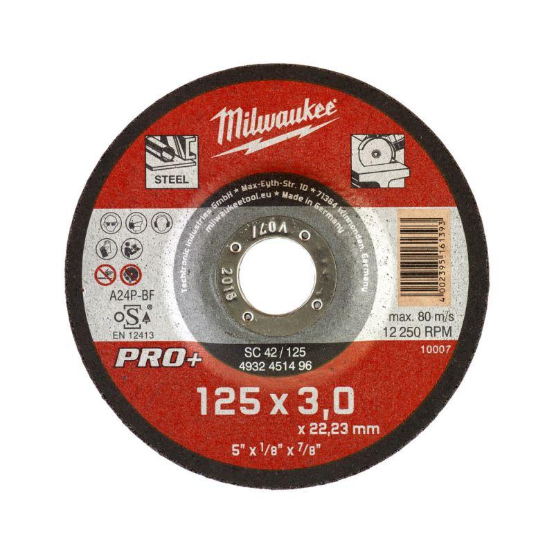Купити Диск відрізний по металу MILWAUKEE, SCS 42/125х3 PRO+, діаметр 125мм. Офіційний магазин Мілвокі Україна, фірмова гарантія з доставкою по Украіні