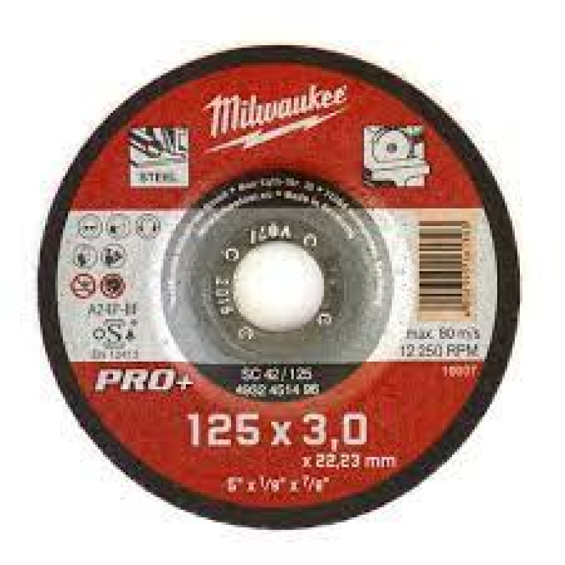 Купити Диск відрізний по металу MILWAUKEE, SC 41/125х3 PRO+, діаметр 125мм. Офіційний магазин Мілвокі Україна, фірмова гарантія з доставкою по Украіні