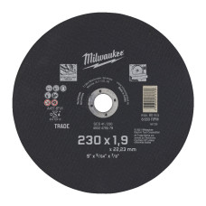 Купити Диск відрізний по металу MILWAUKEE Trade, SCS 41/230x1,9, діаметр 230мм. Офіційний магазин Мілвокі Україна, фірмова гарантія з доставкою по Украіні