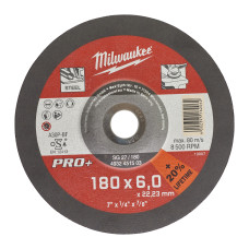 Купити Диск зачистний по металу MILWAUKEE, SG 27/180х6 PRO+, діаметр 180мм. Офіційний магазин Мілвокі Україна, фірмова гарантія з доставкою по Украіні