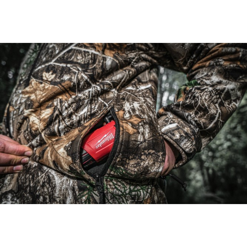 Купити Куртка з підігрівом MILWAUKEE, M12 HJCAMO6-201(XXL), камуфляжна (розмір XXL) (+зар.пр., 1 акум.Х 2Аг). Офіційний магазин Мілвокі Україна, фірмова гарантія з доставкою по Украіні