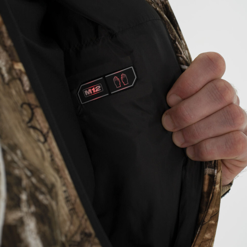 Купити Куртка з підігрівом MILWAUKEE, M12 HJCAMO6-0 (XXL), камуфляжна (розмір XXL). Офіційний магазин Мілвокі Україна, фірмова гарантія з доставкою по Украіні
