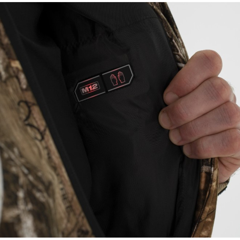 Купити Куртка з підігрівом MILWAUKEE, M12 HJCAMO6-201(XL), камуфляжна (розмір XL) (+зар.пр., 1 акум.Х 2Аг). Офіційний магазин Мілвокі Україна, фірмова гарантія з доставкою по Украіні