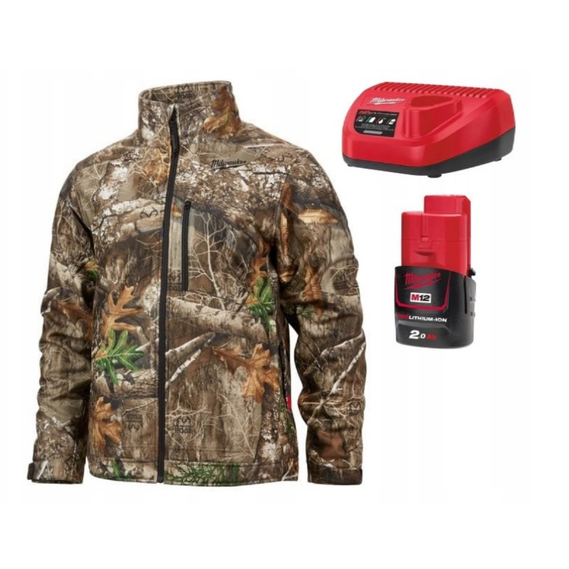 Купити Куртка з підігрівом MILWAUKEE, M12 HJCAMO6-201 (XXXL), камуфляжна (розмір XXXL) (+зар.пр., 1 акум.Х 2Аг). Офіційний магазин Мілвокі Україна, фірмова гарантія з доставкою по Украіні