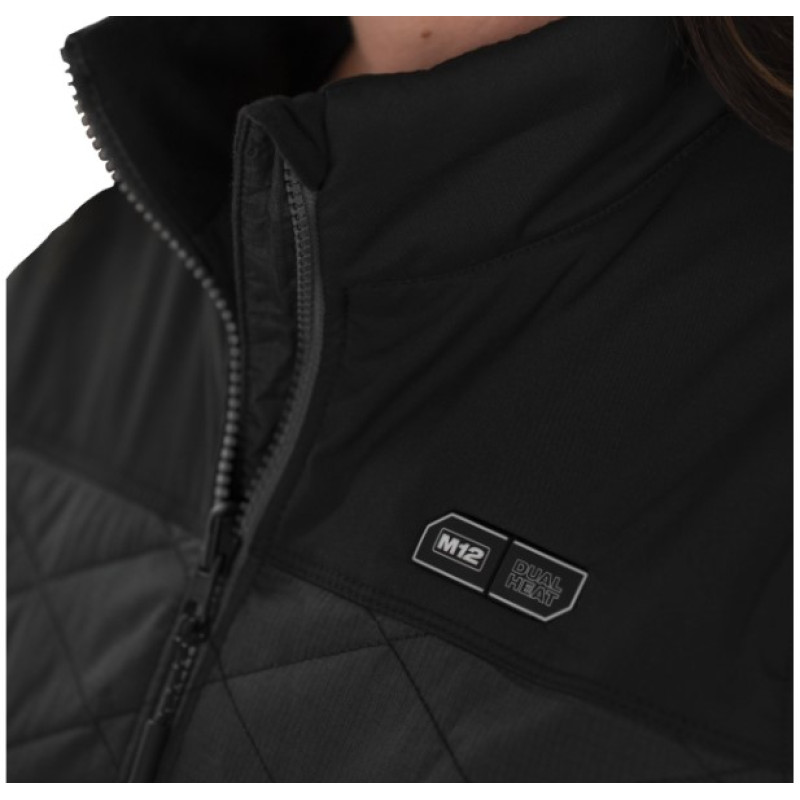 Купити Куртка з електропідігрівом акумуляторна жіноча MILWAUKEE, M12 HJP LADIES-0 (XL), чорна. Офіційний магазин Мілвокі Україна, фірмова гарантія з доставкою по Украіні