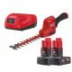 Купити Кущоріз акумуляторний безщітковий MILWAUKEE, M12 FHT20-402, лезо 20см (зарядний пристрій С12 С, 2 акумулятори М12 В4 4Аг, картонне пакування). Офіційний магазин Мілвокі Україна, фірмова гарантія з доставкою по Украіні
