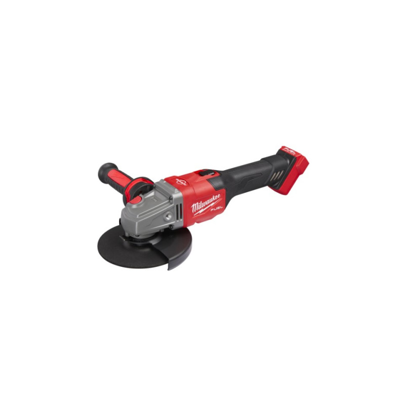 Купити Шліфмашина кутова - болгарка акумуляторна безщіткова MILWAUKEE. M18 FHSAG125XB-0, діаметр 125мм (антивібраційна бічна рукоять, захисний кожух, ключ, фланцева і притискна гайки, пилозахистний екран, картонне пакування). Офіційний магазин Мілвокі Україна, фірмова гарантія з доставкою по Украіні