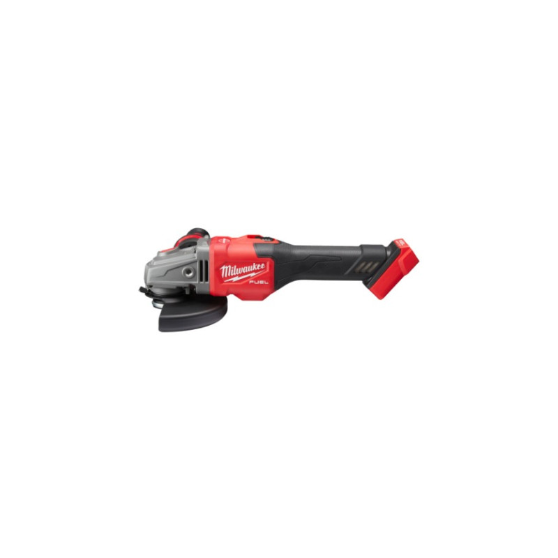 Купити Шліфмашина кутова - болгарка акумуляторна безщіткова MILWAUKEE. M18 FHSAG125XB-0, діаметр 125мм (антивібраційна бічна рукоять, захисний кожух, ключ, фланцева і притискна гайки, пилозахистний екран, картонне пакування). Офіційний магазин Мілвокі Україна, фірмова гарантія з доставкою по Украіні