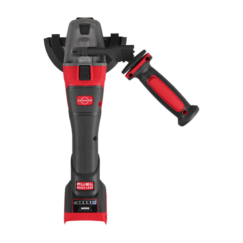 Купити Кутова шліфувальна машина акумуляторна безщіткова MILWAUKEE, M18 FSAGSVO125X-0X, діаметр 125мм (каркас, антивібраційна бічна рукоятка, захисний кожух, ключ, фланцевая и прижимная гайки, пилезахисний екран, HDкейс). Офіційний магазин Мілвокі Україна, фірмова гарантія з доставкою по Украіні
